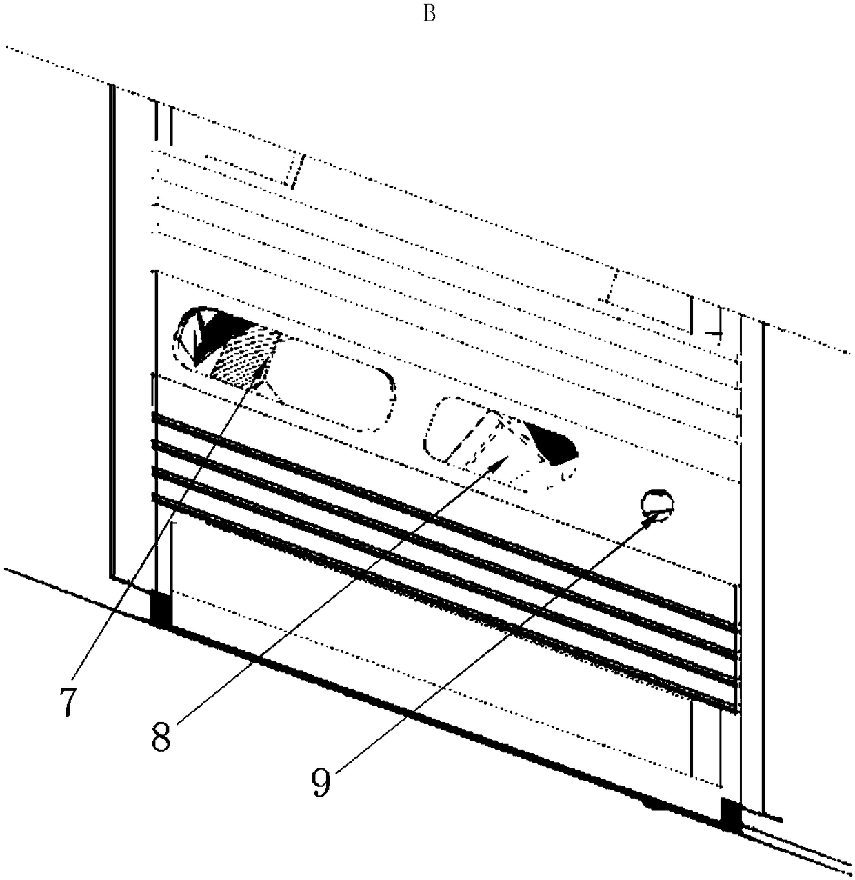 Turbine movable blades cooling structure of marine gas turbine