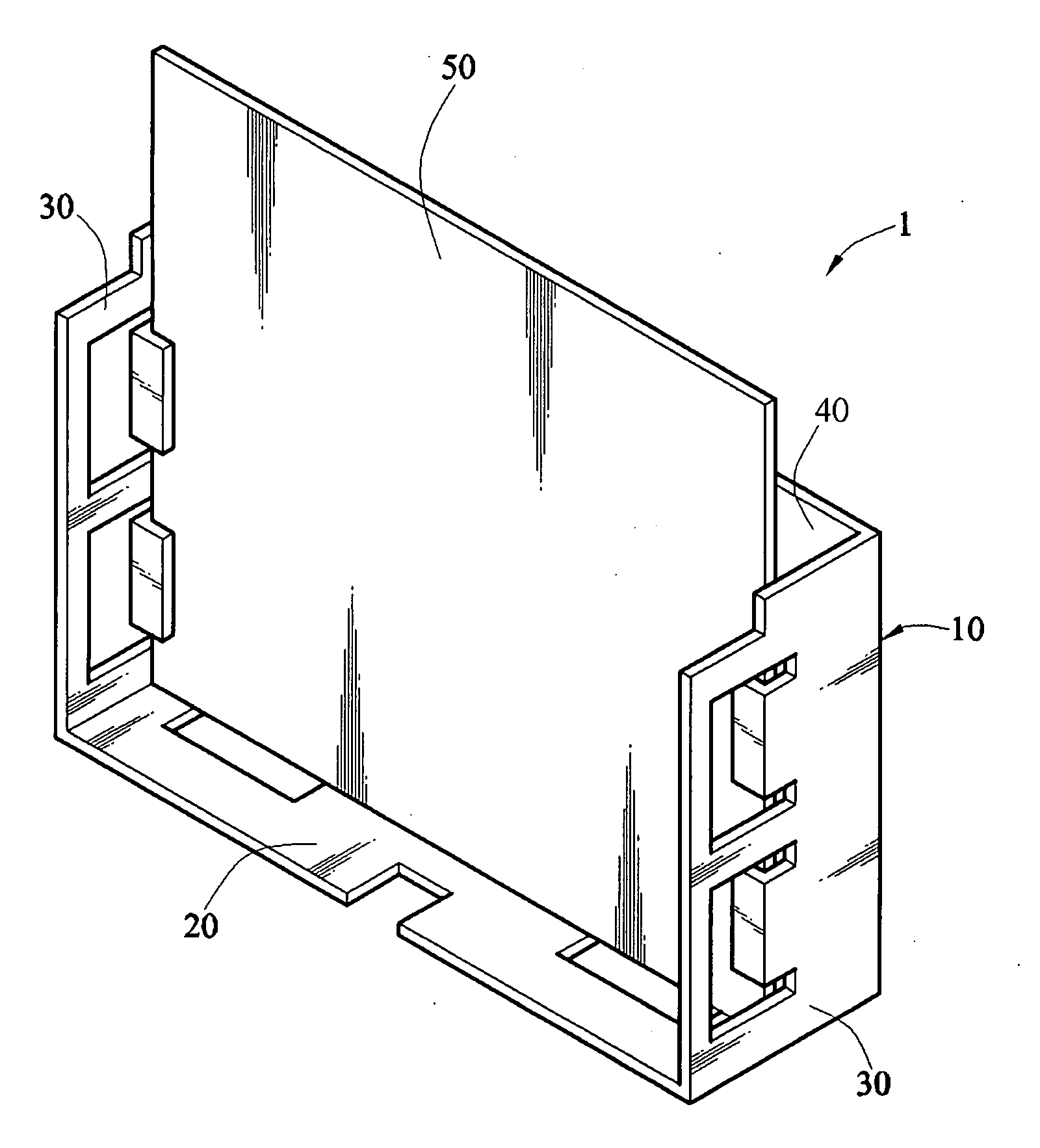 Device for retaining a printed circuit board