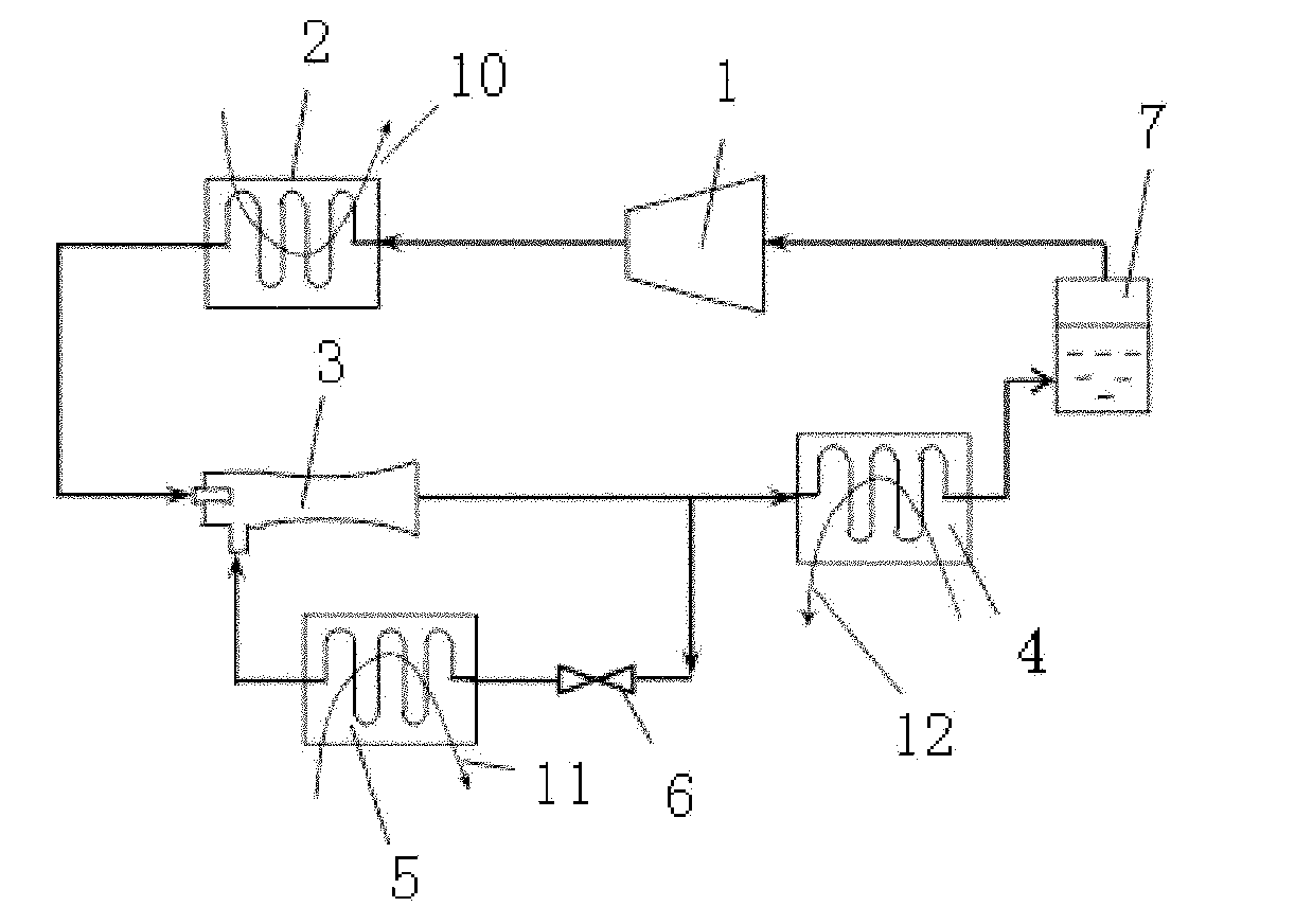 Double-evaporation-temperature air conditioner with temperature and humidity controlled independently