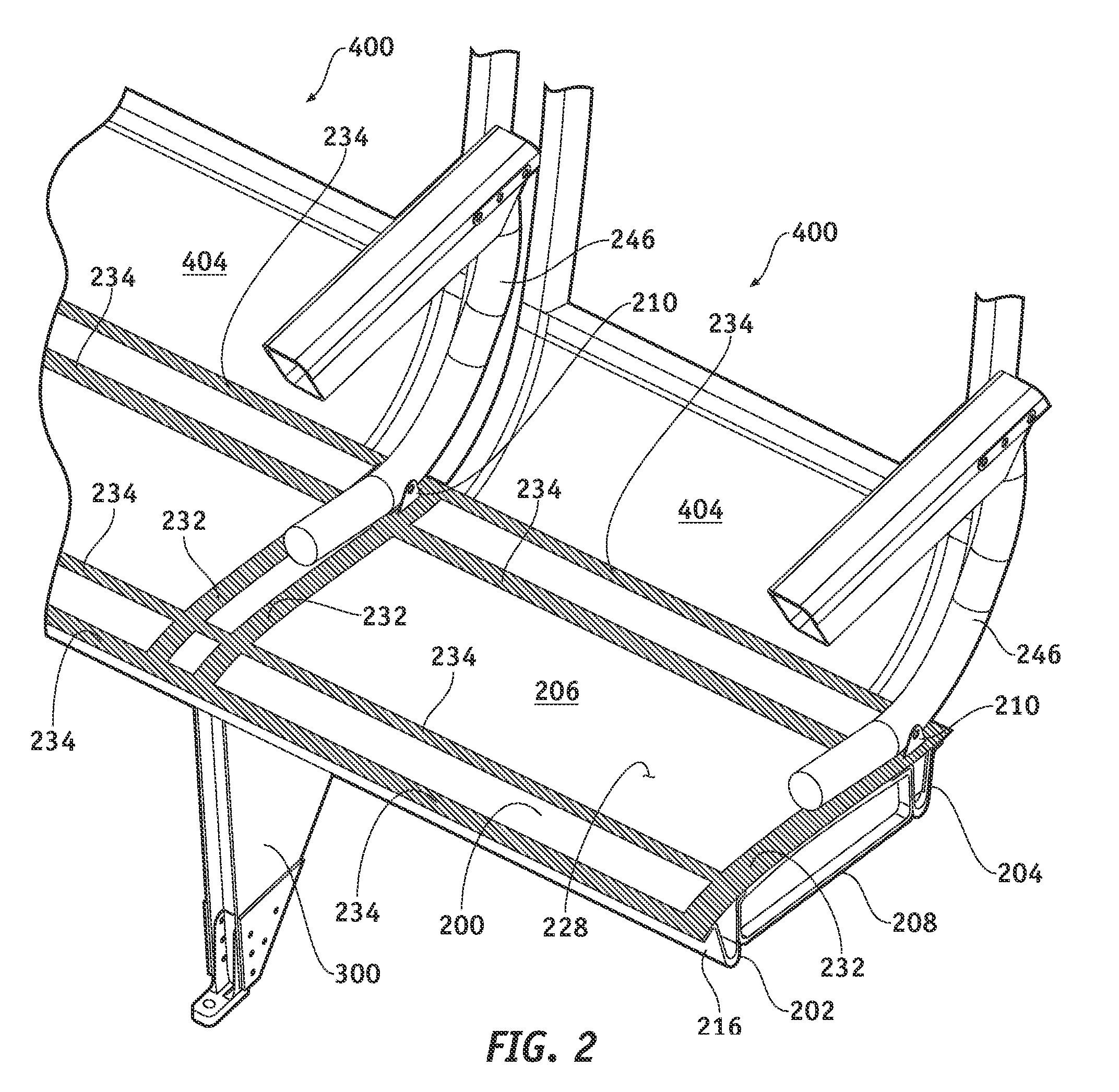 Composite seat back structure for a lightweight aircraft seat assembly