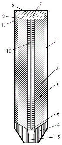 Ignition destroy bomb and preparation method thereof