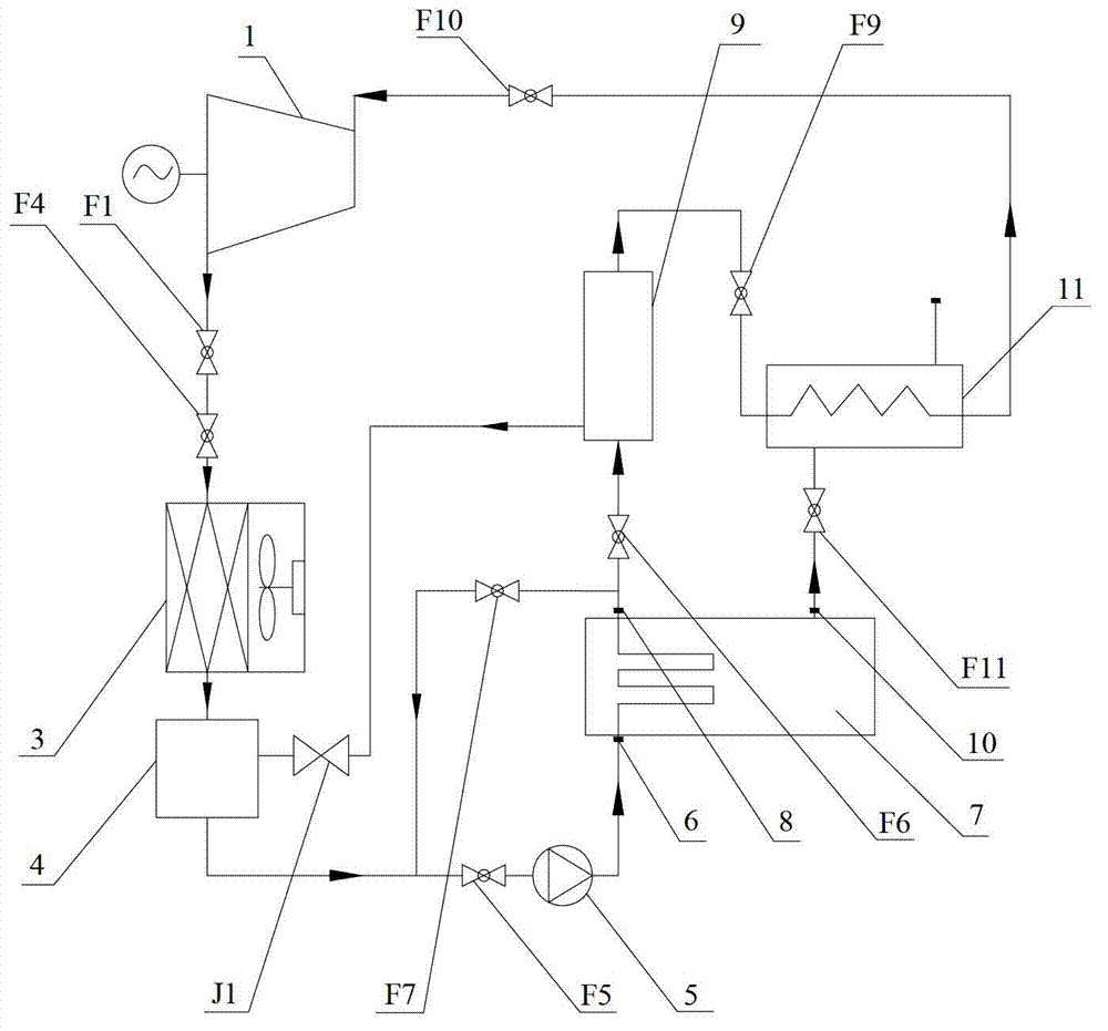 Engine waste heat recycling system utilizing organic working medium as cooling liquid