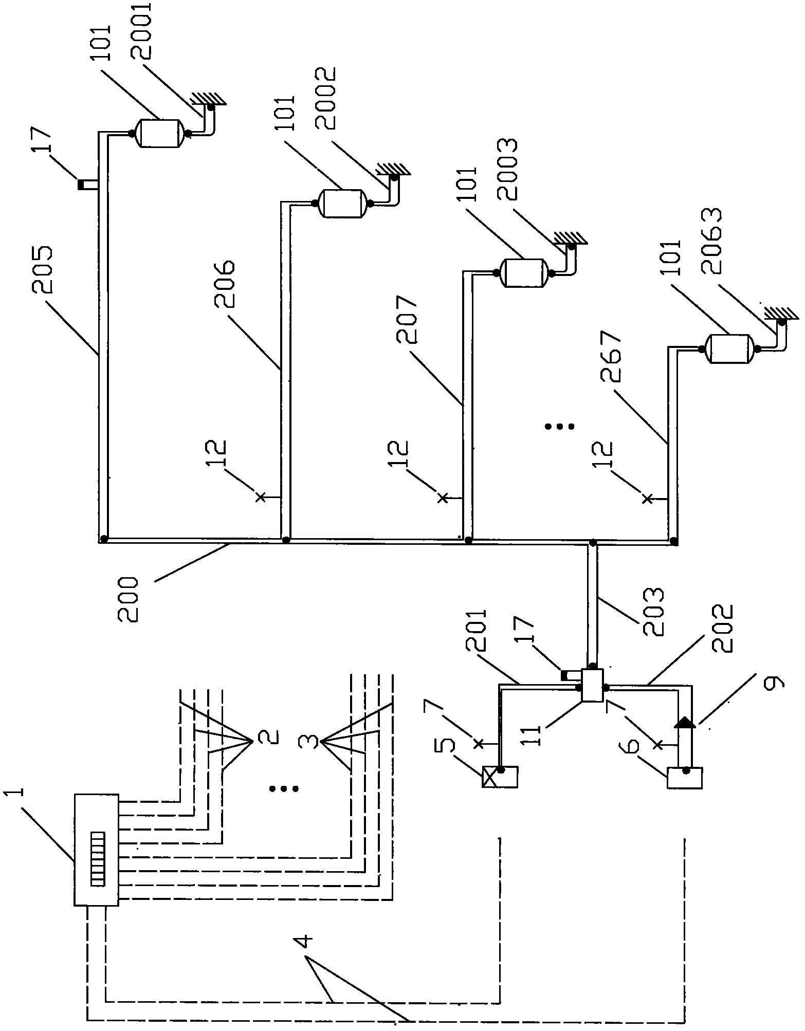 Automatic deashing device for thermal-powered or thermoelectric boilers