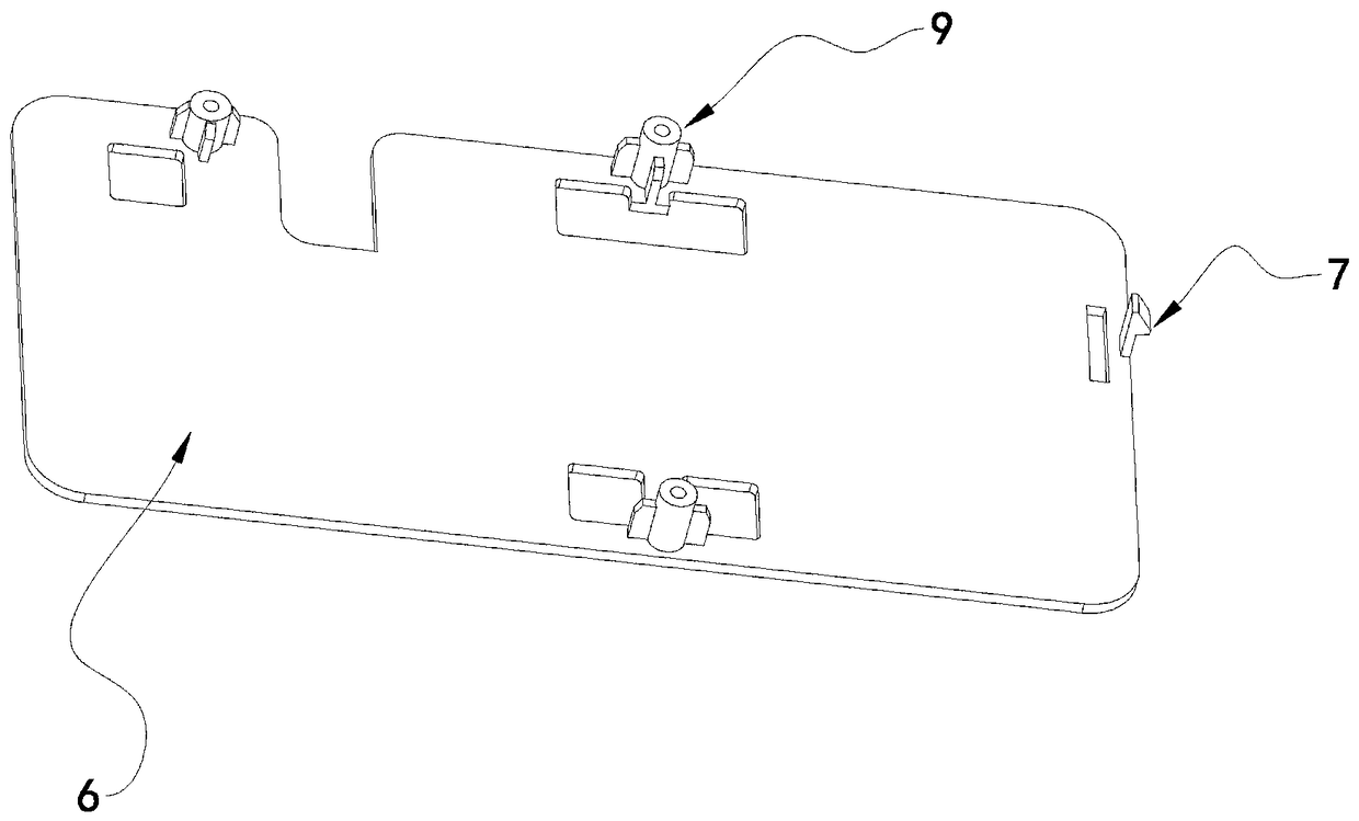 Mounting structure of automobile instrument liquid crystal screen