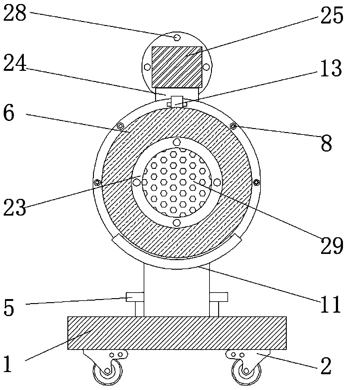 Convenient-to-move air heater