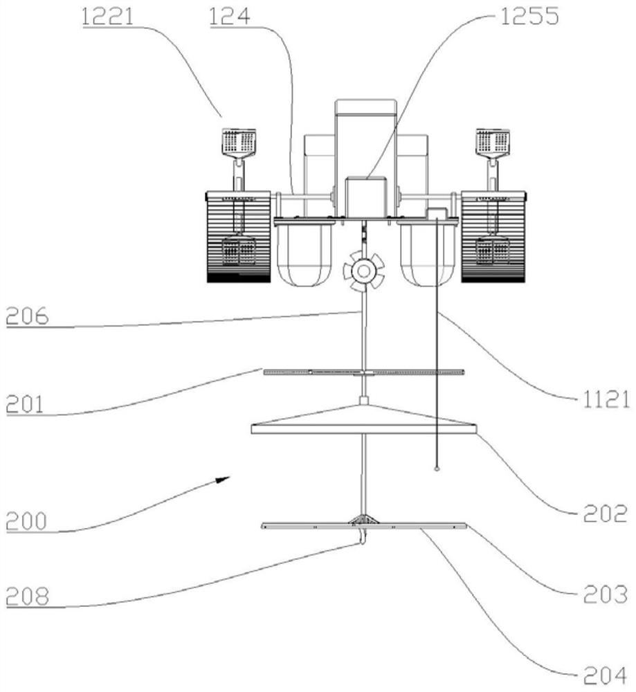 Aeration equipment for large-range water area culture