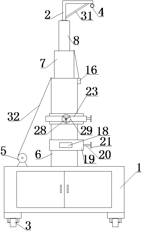 Anti-falling ladder protection operation device and protection operation method for vehicle loading and unloading