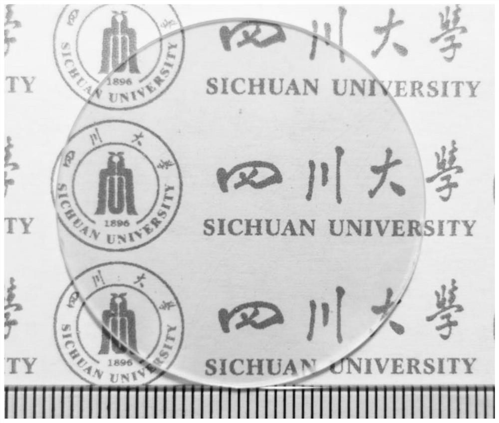 Preparation method of large-size complex-shape high-transmittance lanthanum gadolinium zirconate transparent ceramics