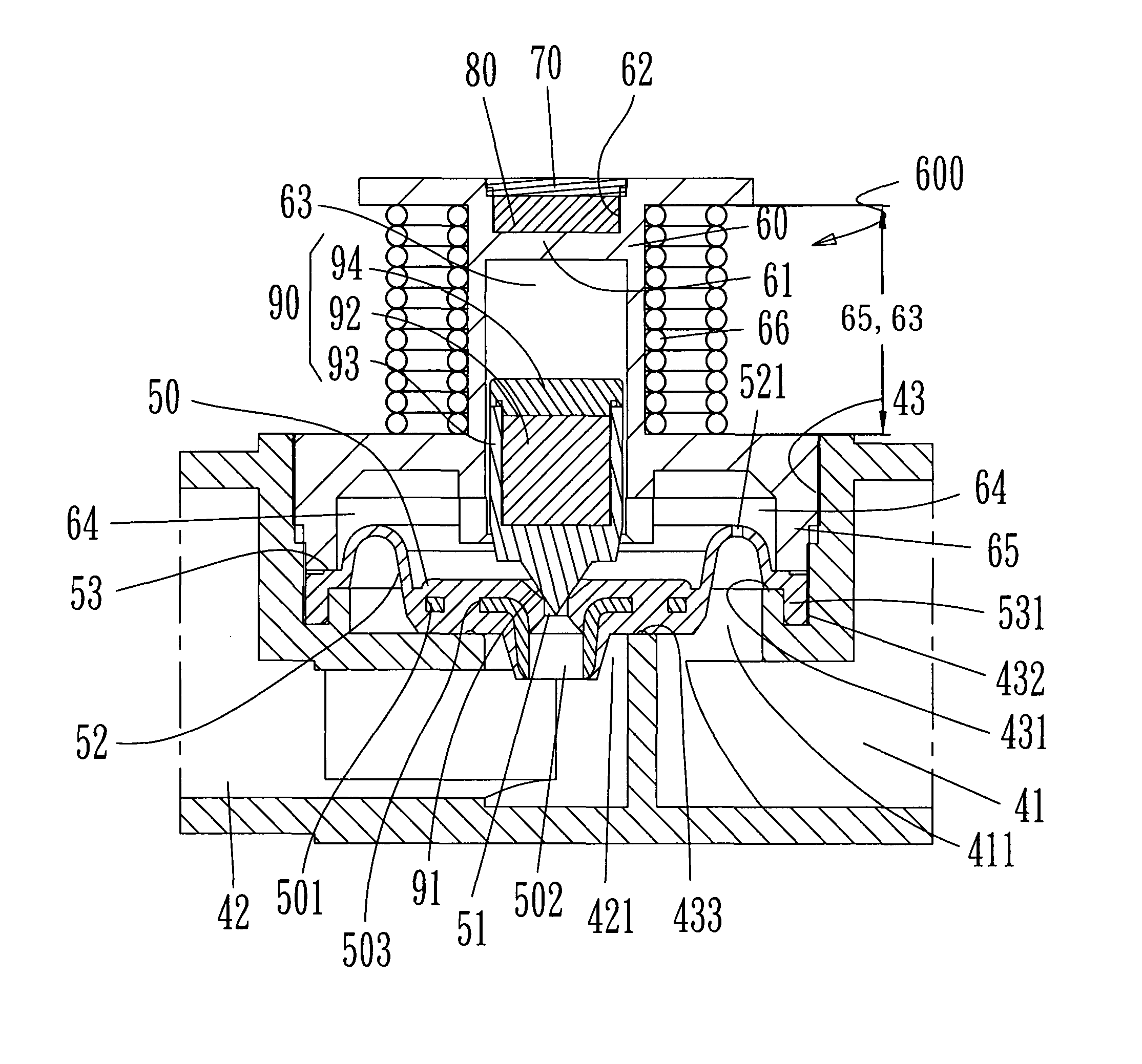 Magnetic control valve