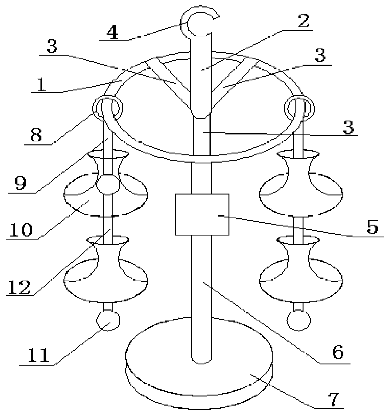 Rubber pipe storage support