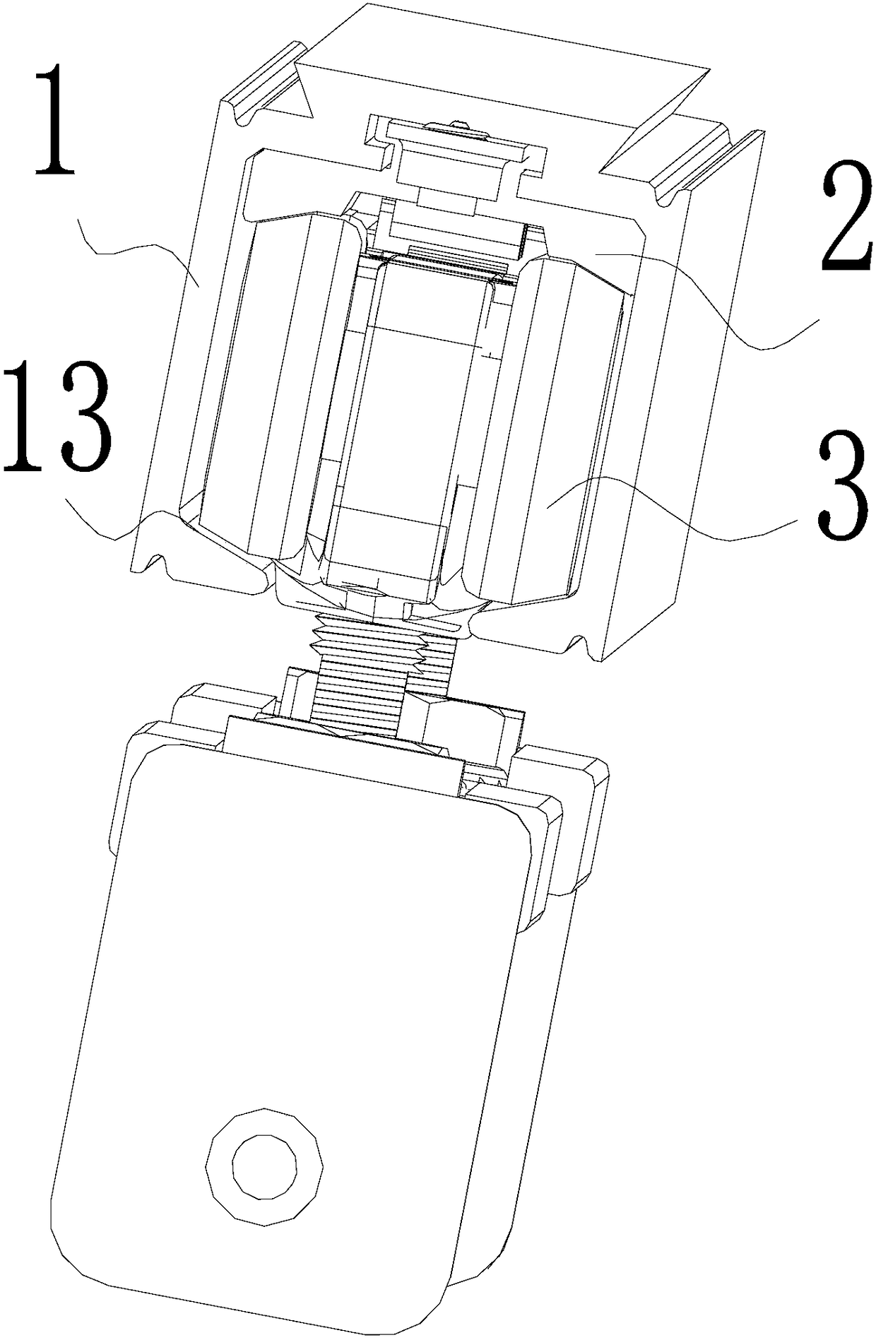 The anti-jump structure of the suspension wheel and the track