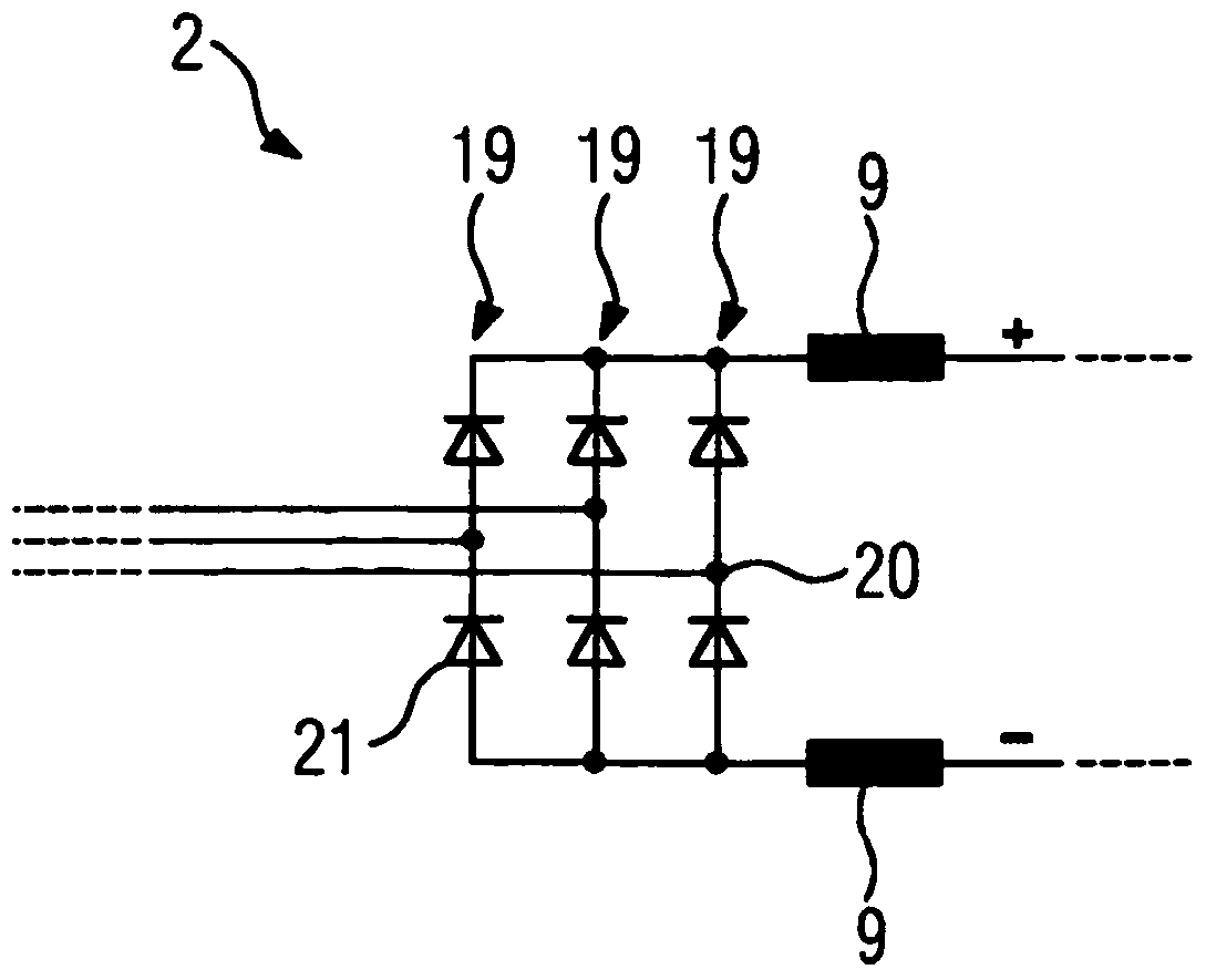 Converter station with diode rectifier