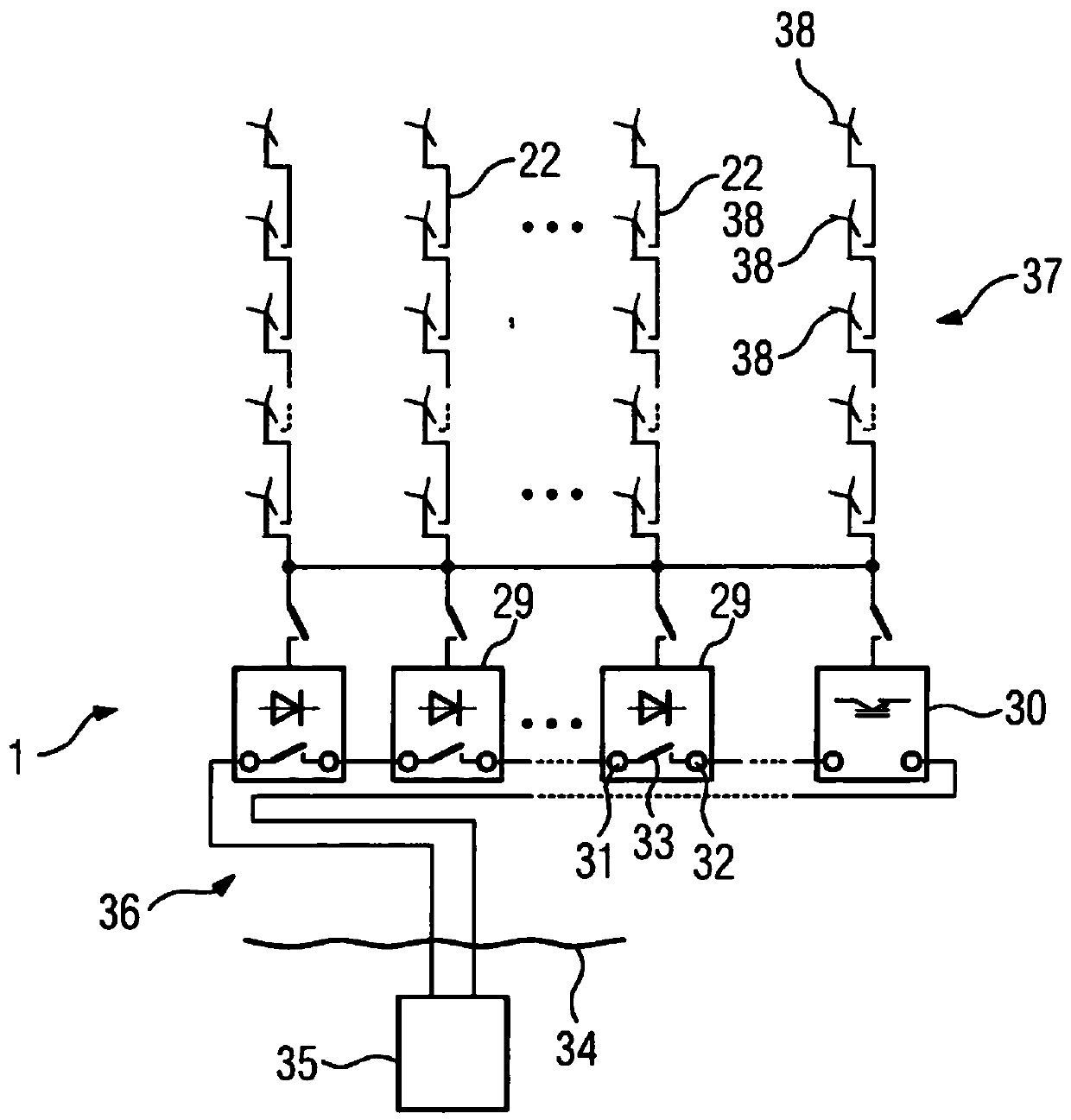 Converter station with diode rectifier