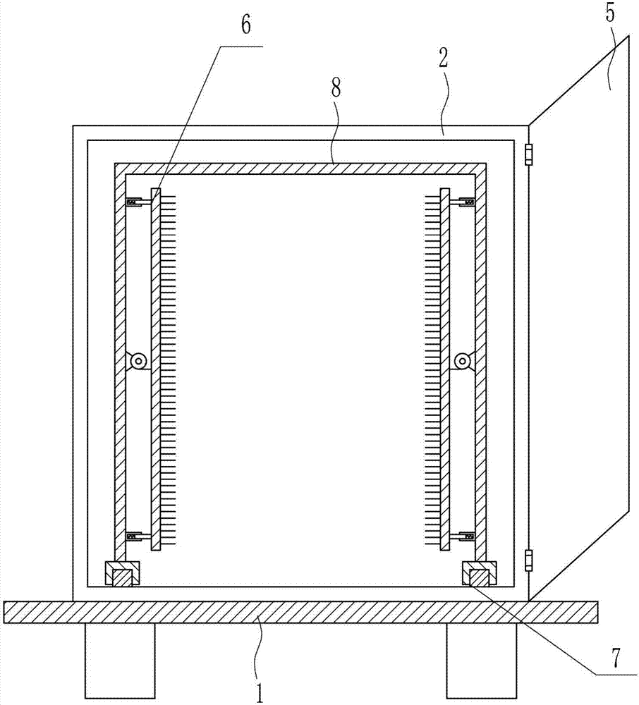 Dust removal device for detection equipment