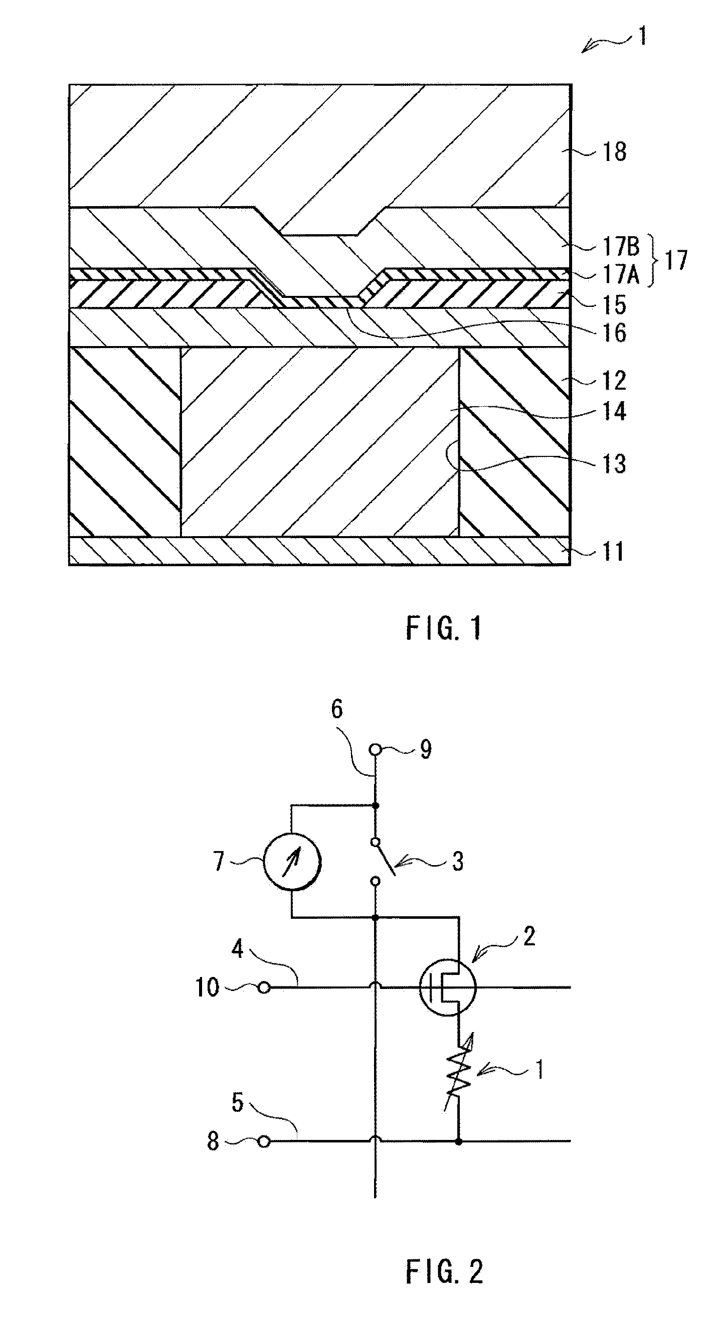 Memory element and memory device