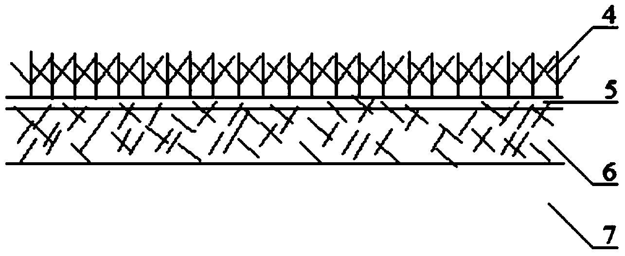 Basalt fiber and polyvinyl alcohol combined anti-erosion construction protection method for silt slope