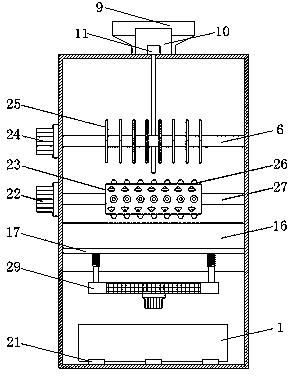 Self-cleaning pulverizing device for pueraria lobata