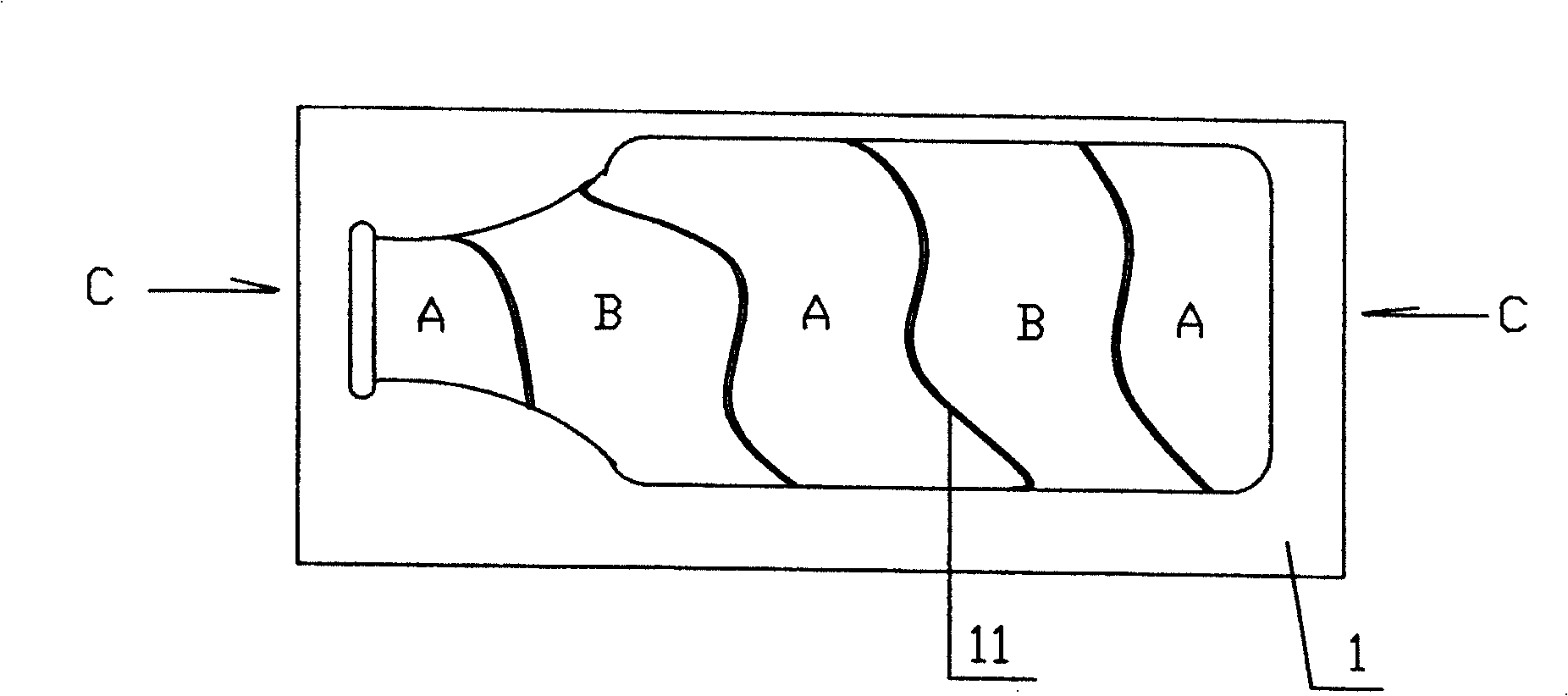 Method for fabricating electric cold light sheet without joint shadow, and electric cold light sheet