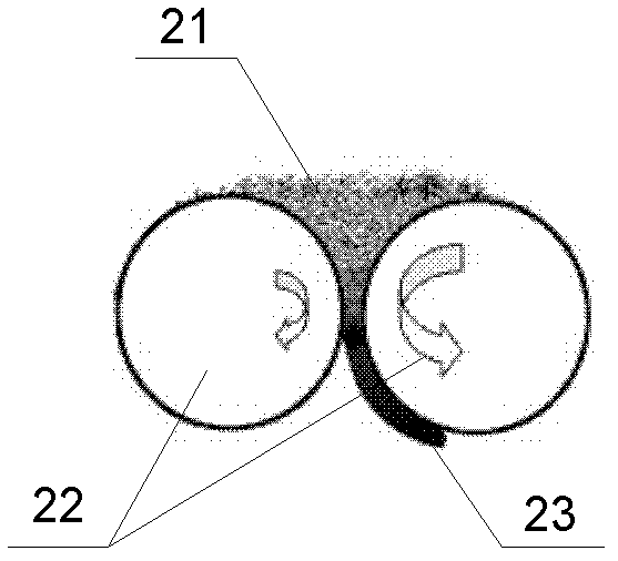 Flexible rare earth bonded magnet with roll anisotropy and manufacturing method thereof