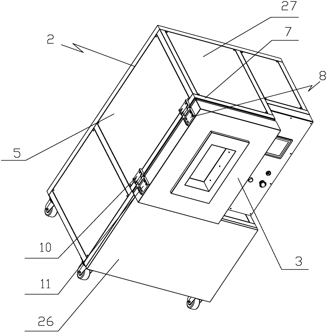 Low-pressure environment test box