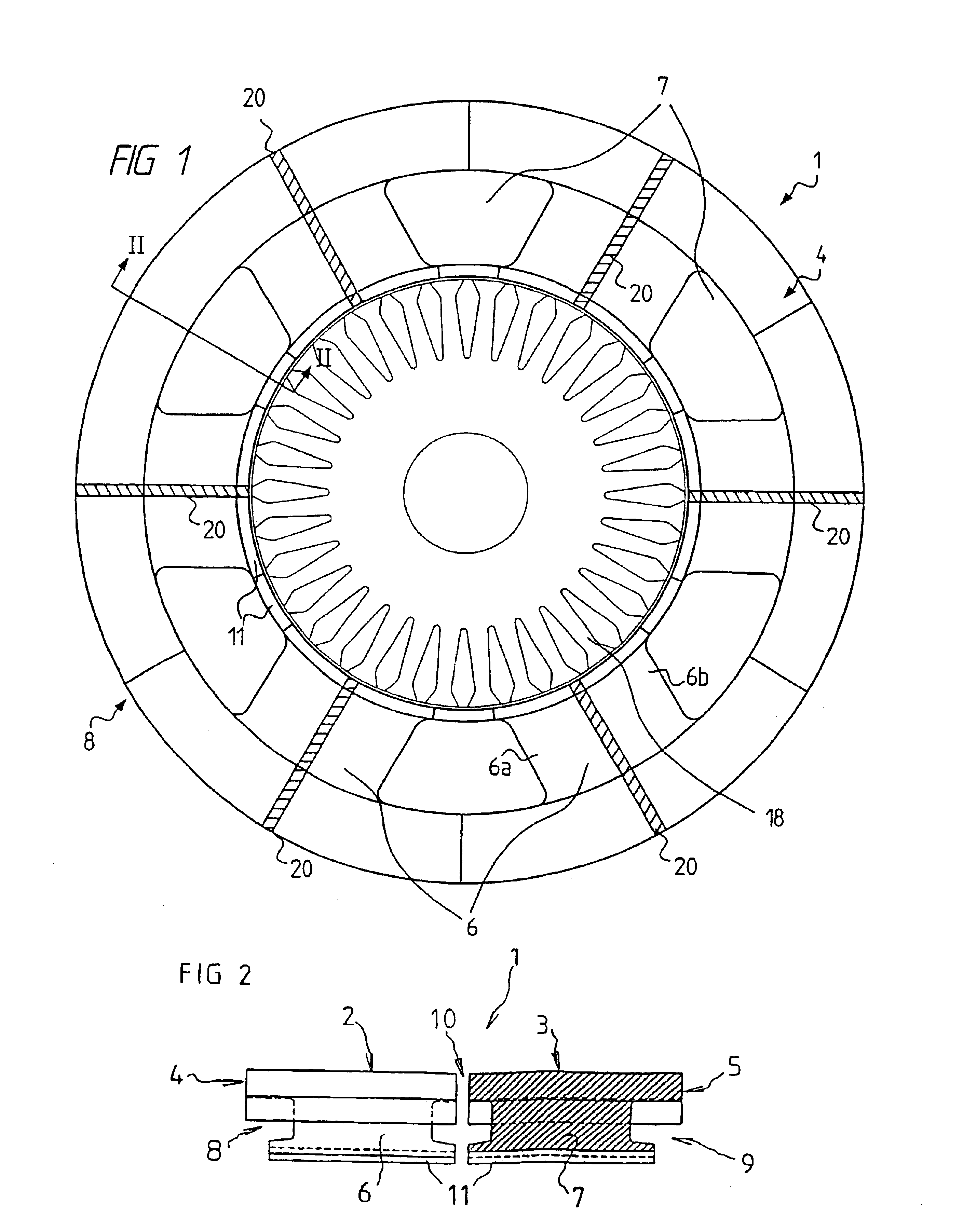 Electrical machine stator and rotor