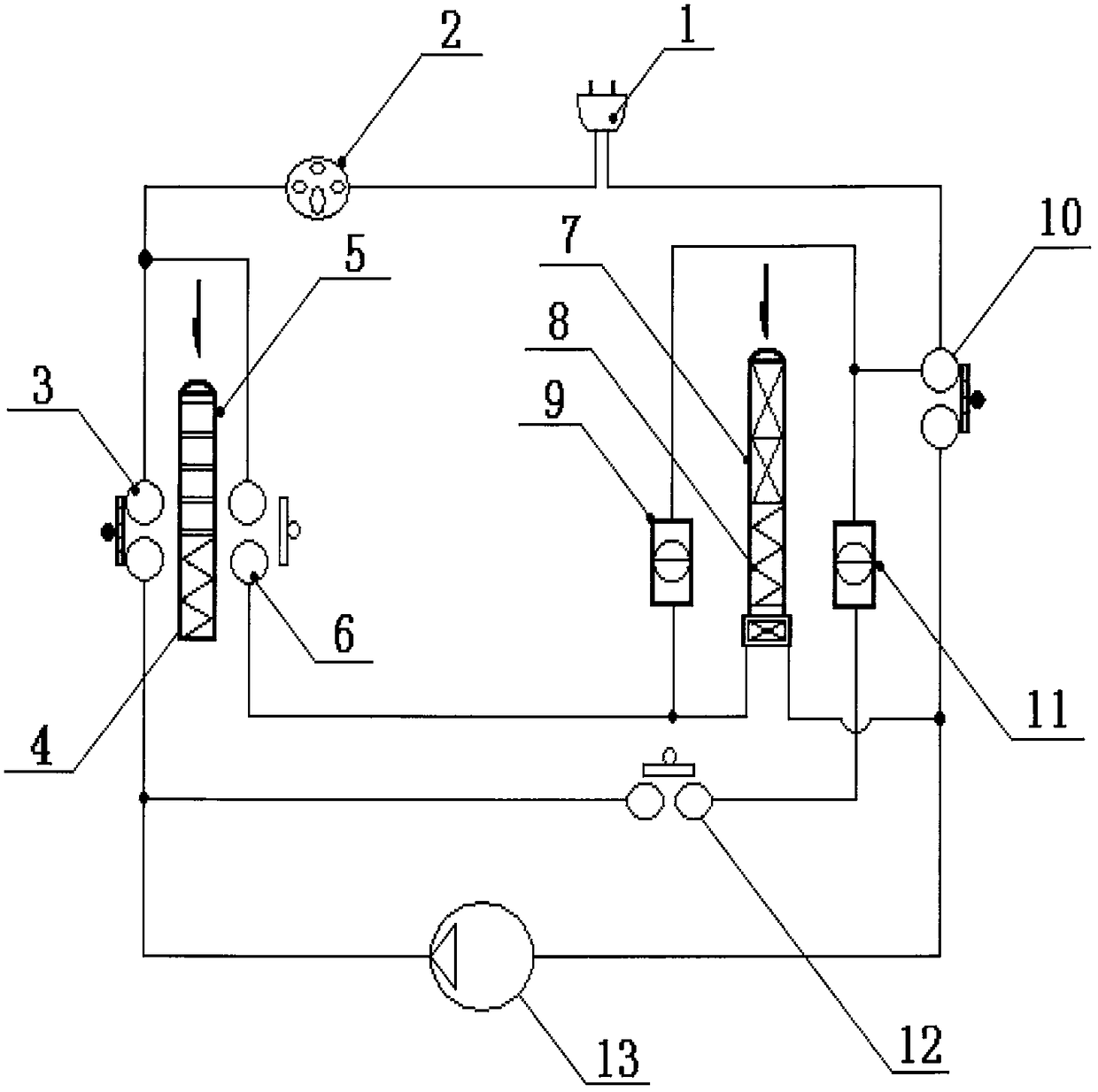 Pneumatic type preventing and rectifying myopia, hyperopia, and presbyopia and relieving eye fatigue and device thereof