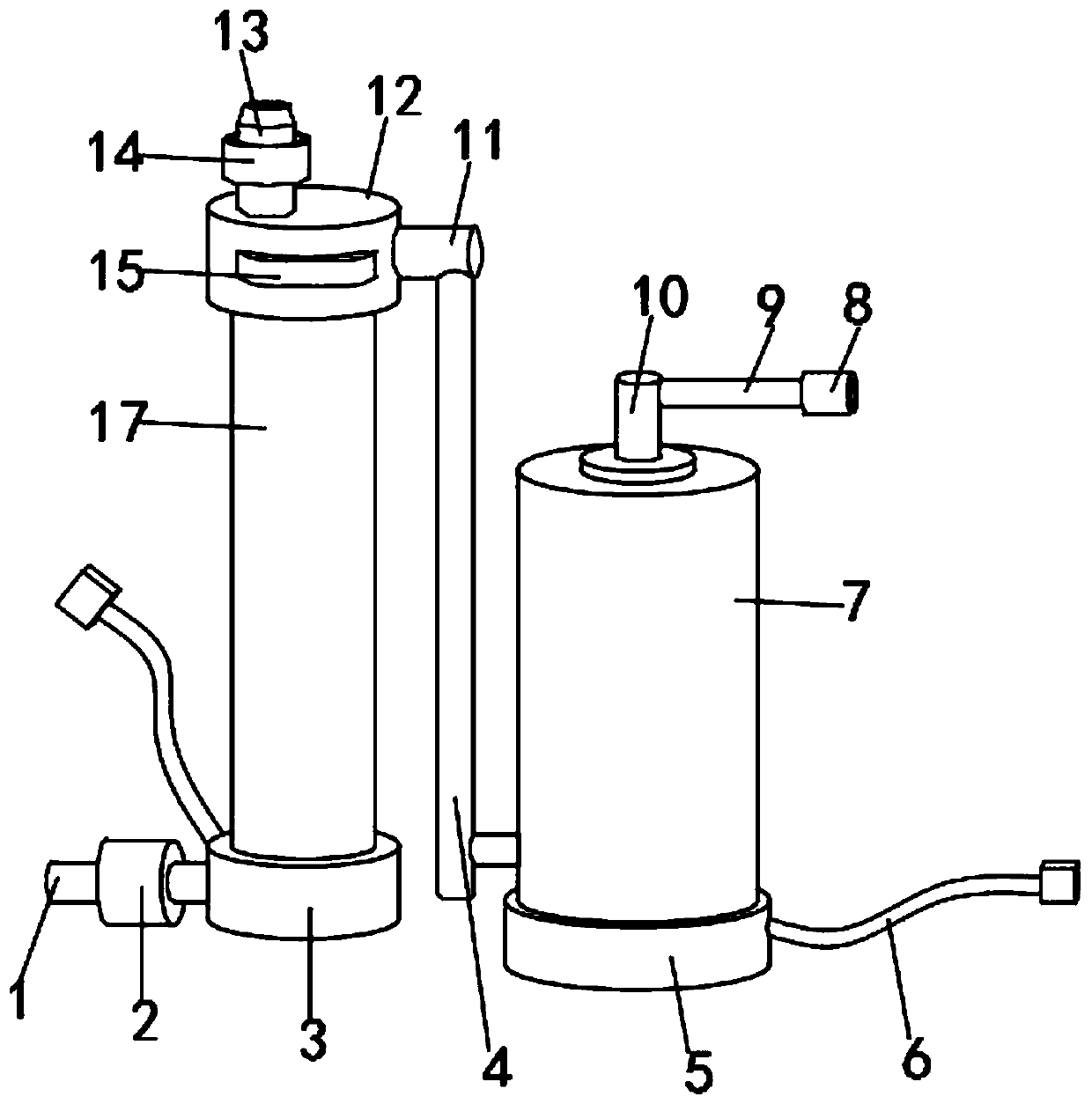 Heat preservation type hot water heating structure for tea making machine