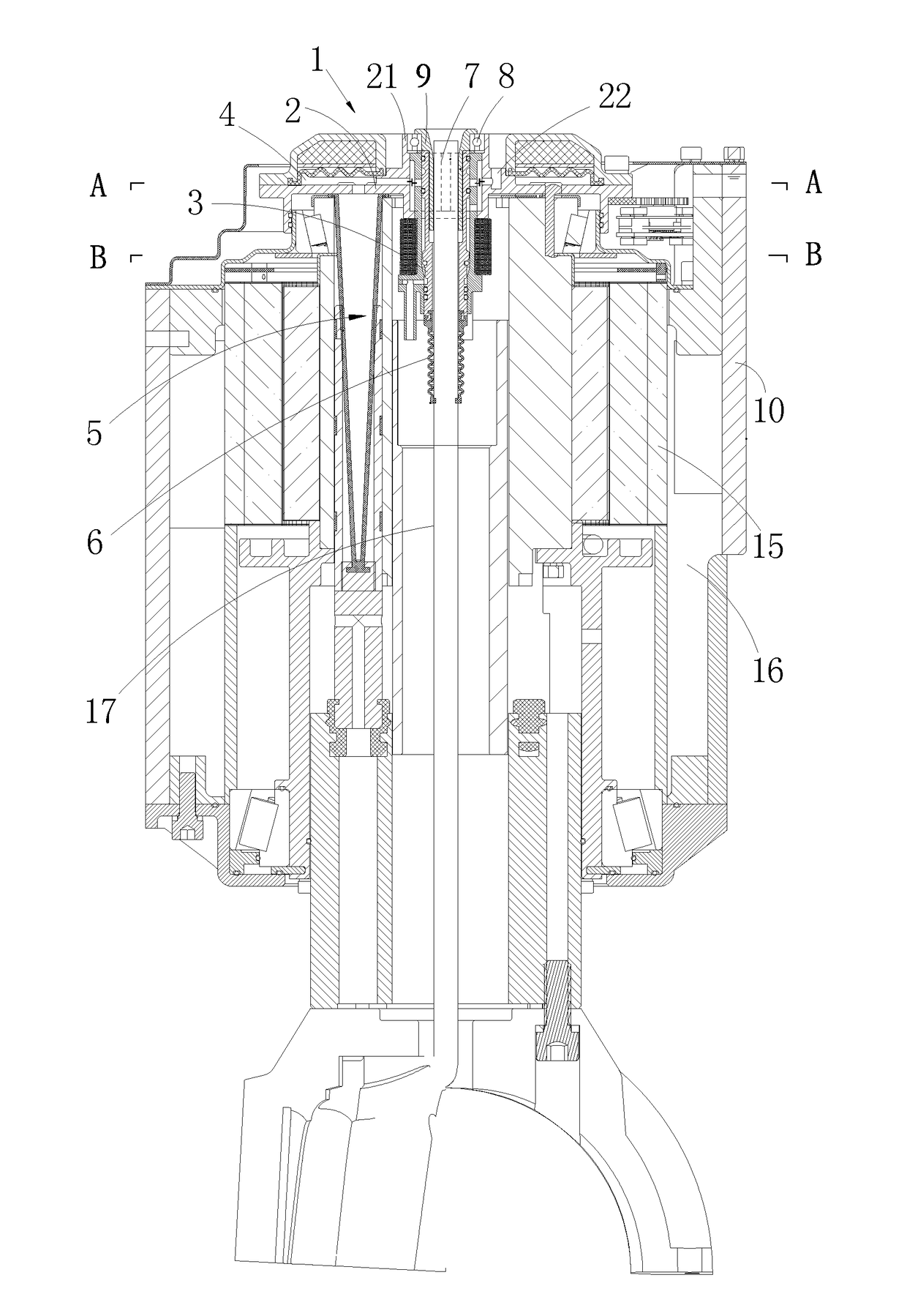 Steering motor