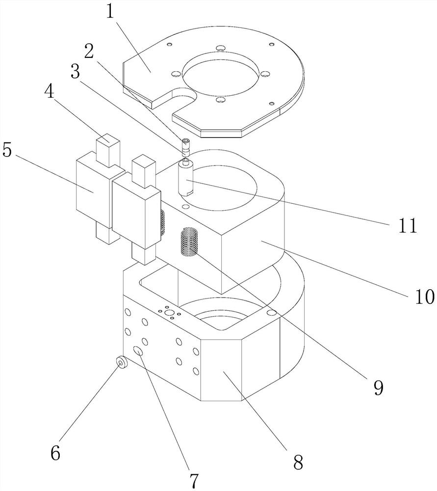 Phase shifter with guide rail structure