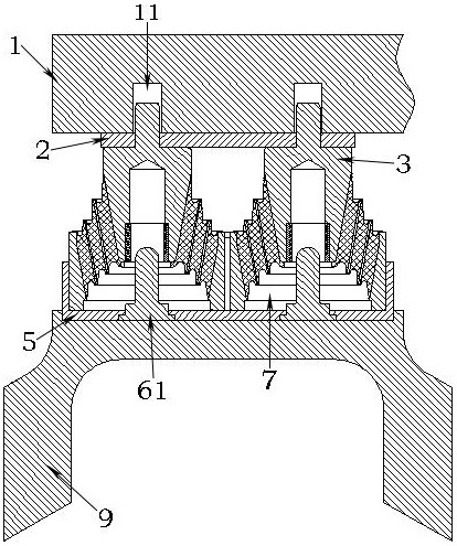 Stiffness adjustment method and structure of a primary suspension device