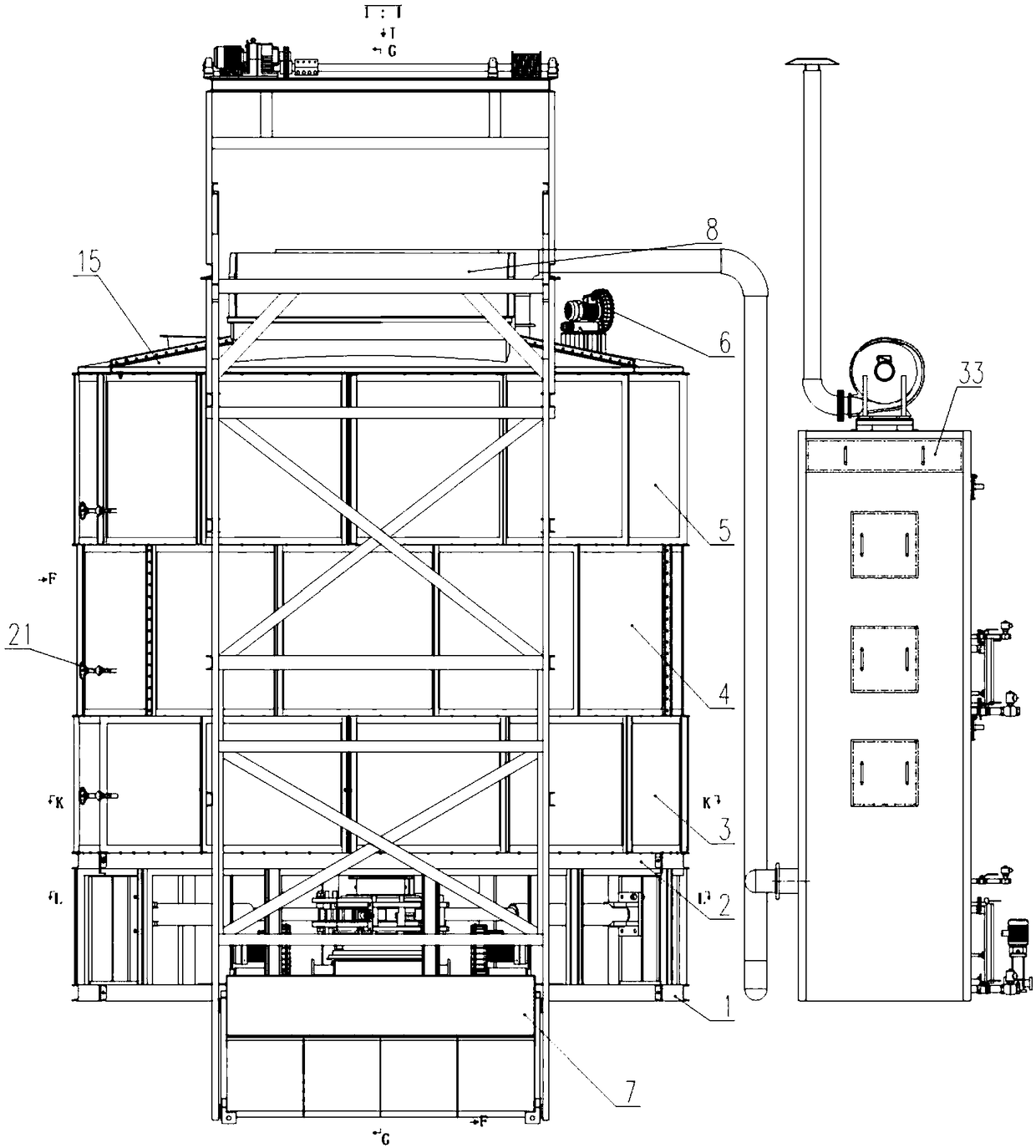 Sludge high-temperature aerobic fermentation equipment and process