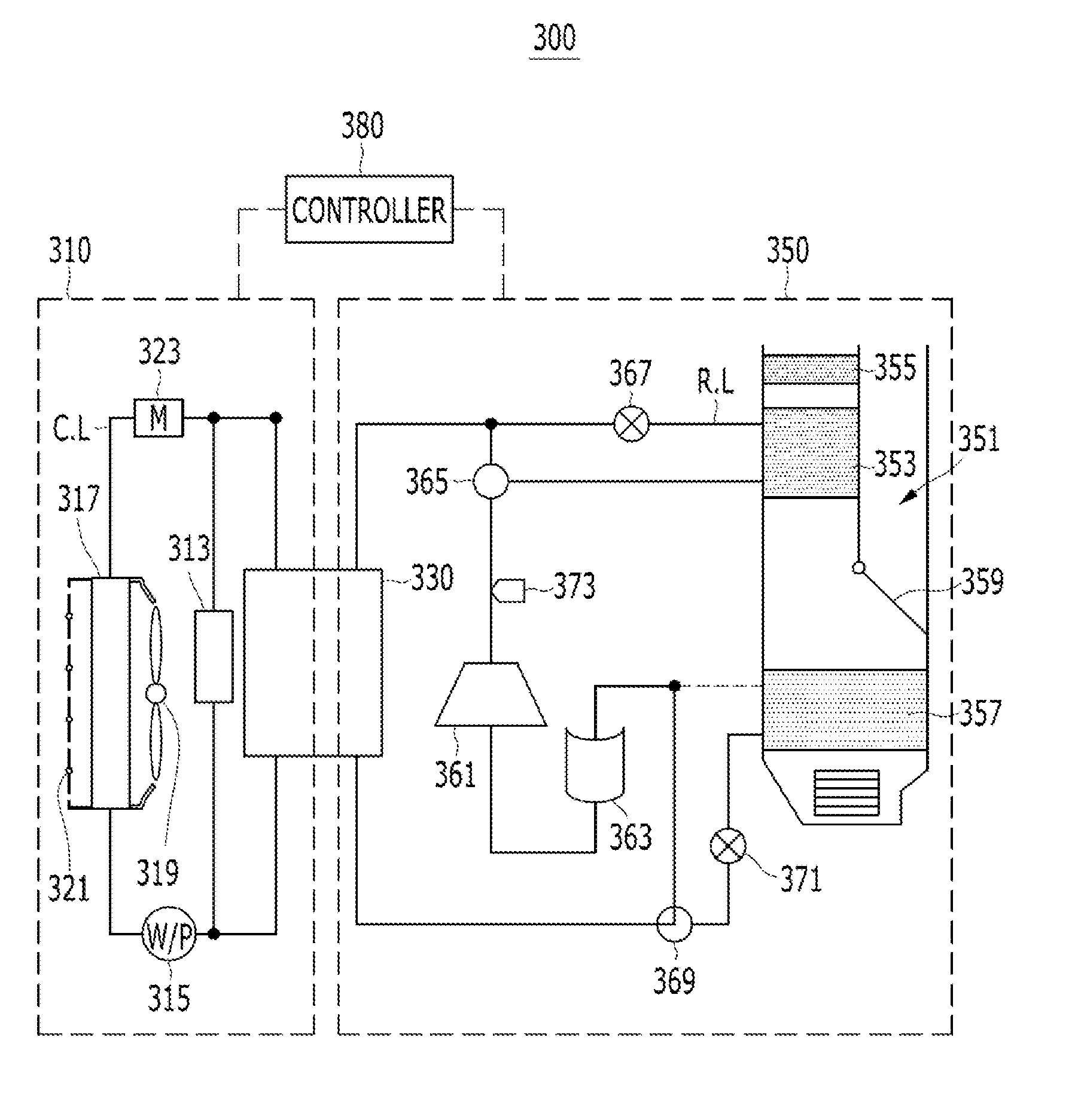 Heat pump system for vehicle