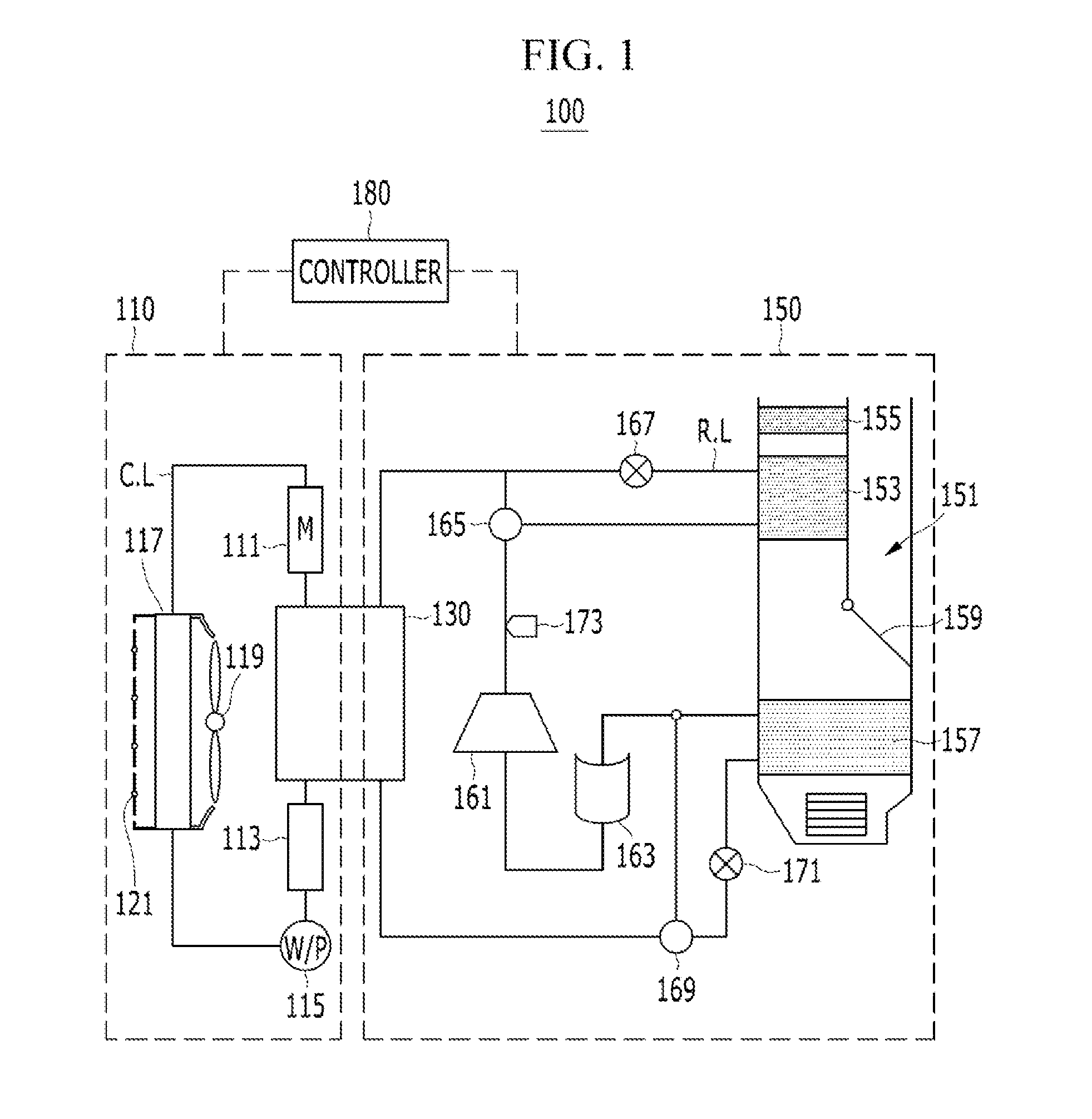 Heat pump system for vehicle