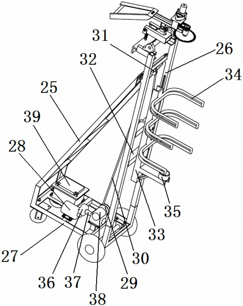 Novel banana harvesting trolley