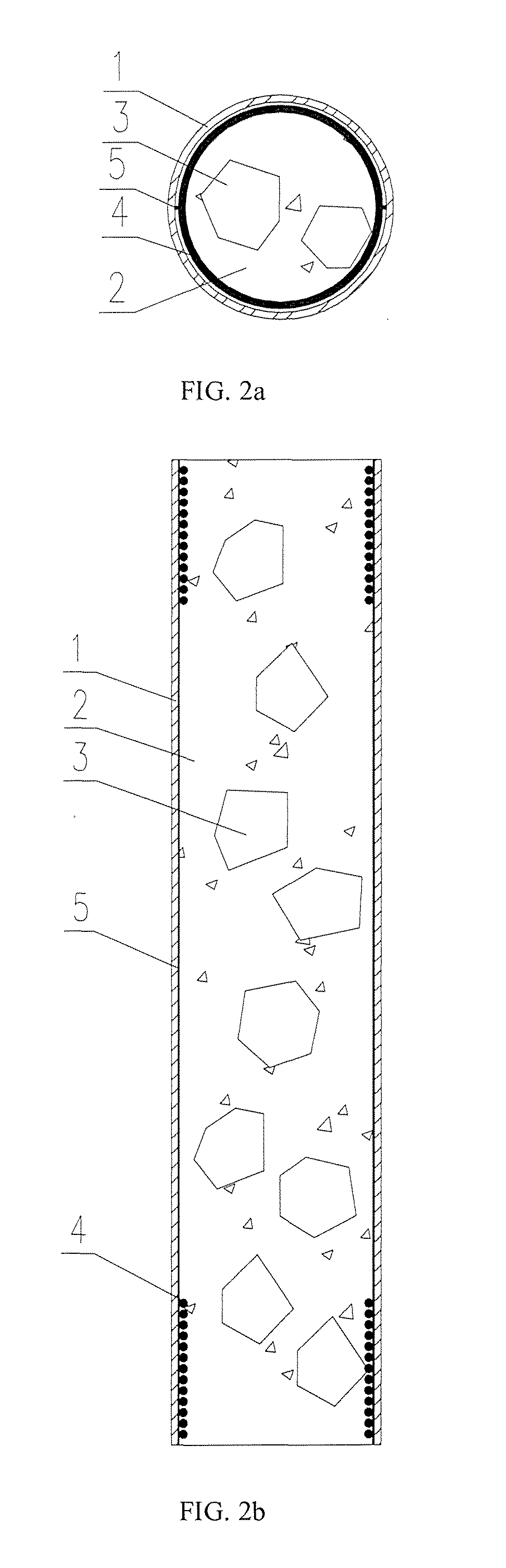 Seismic steel tubular column with internal local restraint and filled with high strengthen compound concrete containing normal-strength demolished concrete lumps and construction process of such column