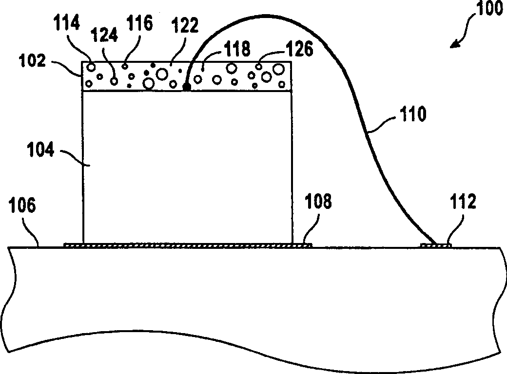 Flash module with quantum dot light conversion