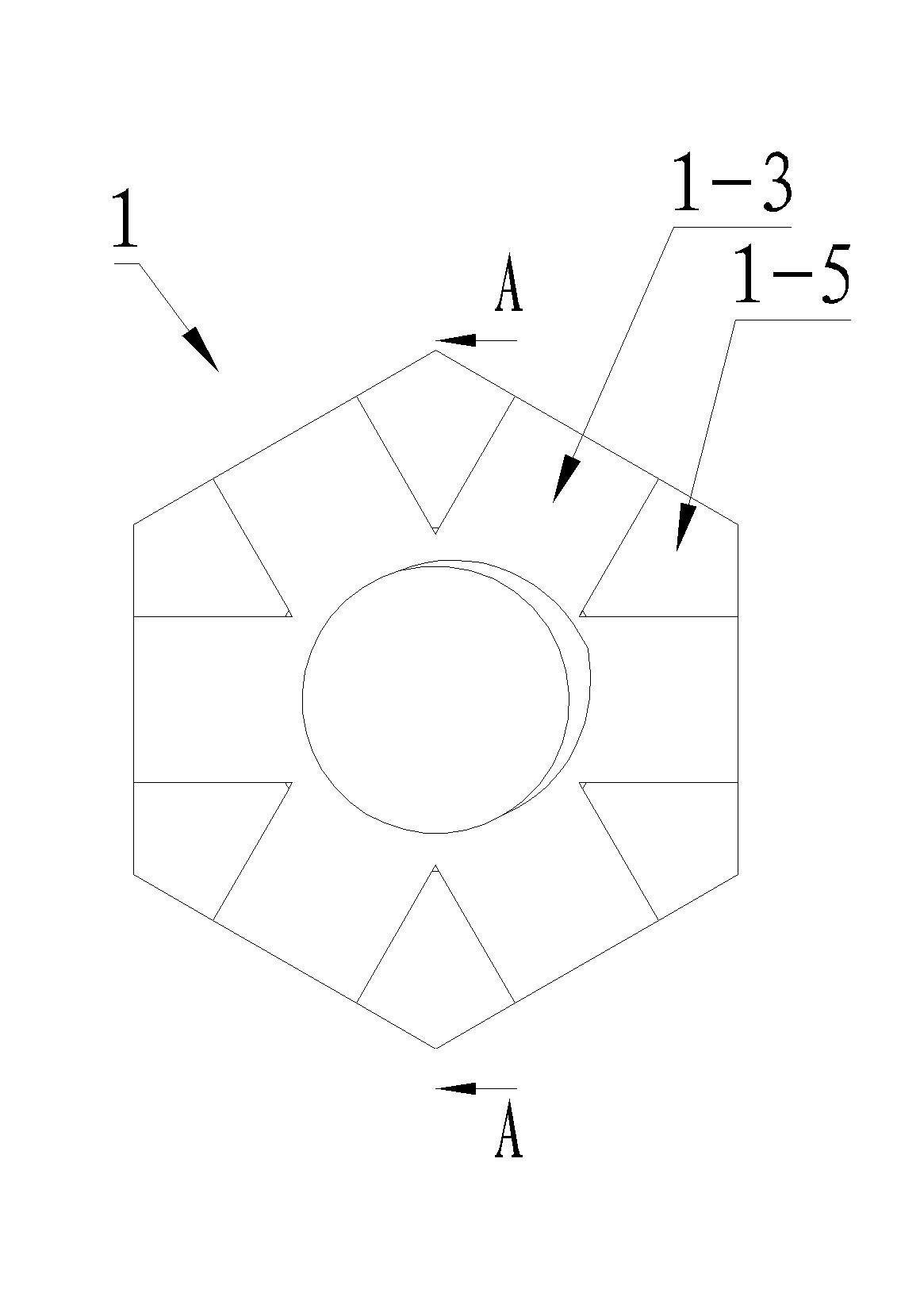 Device for necking grooved self-locking nut