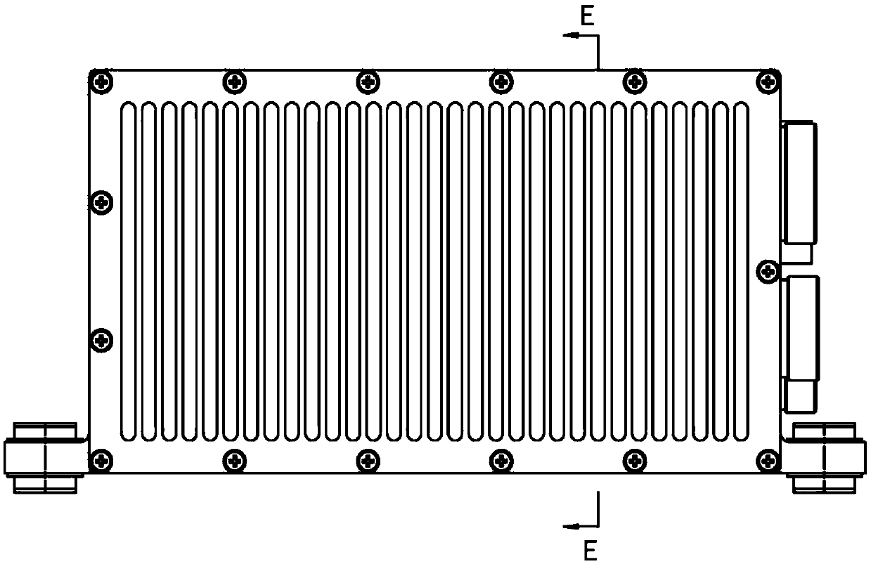 An avionics case with internal module stack structure form connection