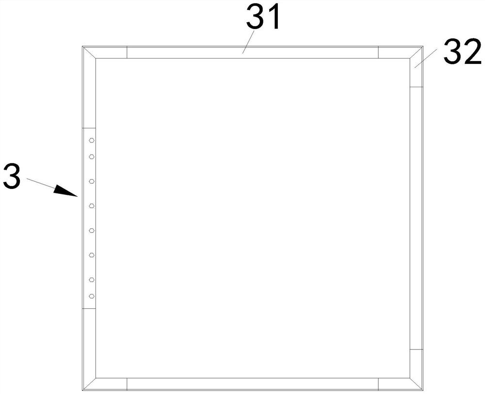 Pouring mold for elevator shaft integral molding