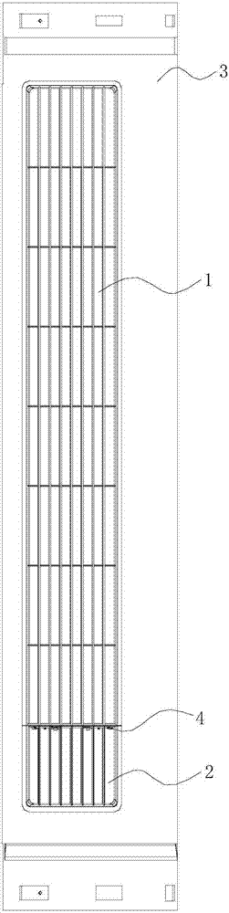 Air conditioner air outlet assembly and air conditioner provided with same