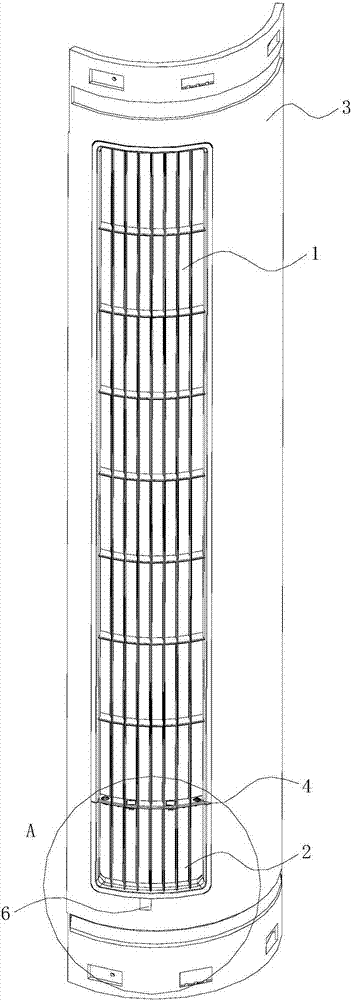 Air conditioner air outlet assembly and air conditioner provided with same