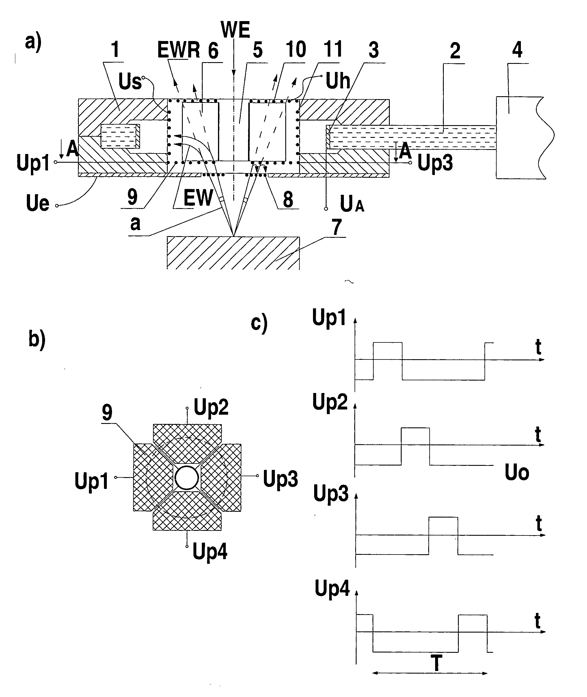 Method and system for the directional detection of electrons in a scanning electron microscope