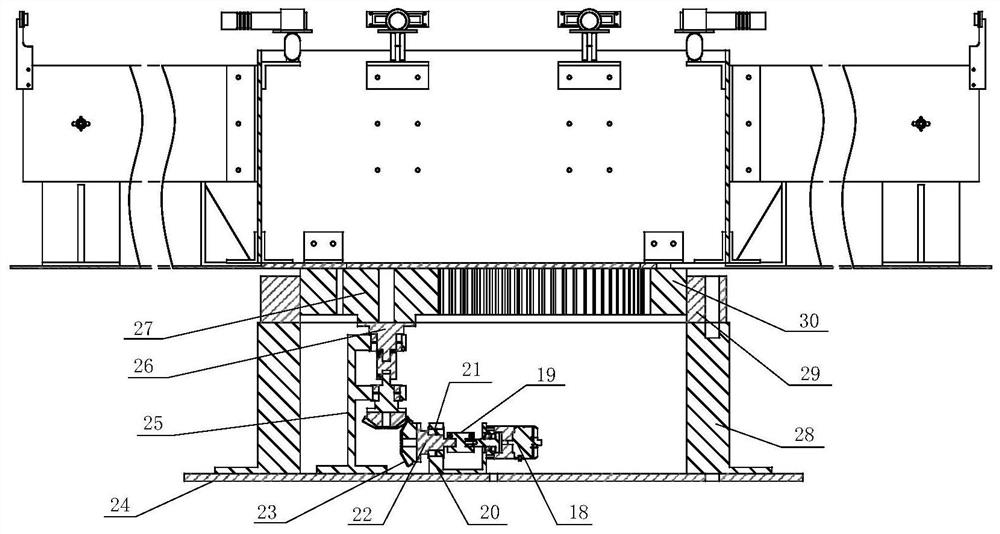 Spring coupling rotation multi-body mechanical arm system vibration testing device and method thereof