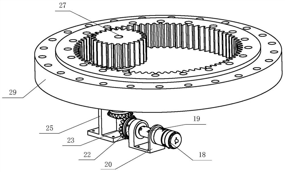 Spring coupling rotation multi-body mechanical arm system vibration testing device and method thereof