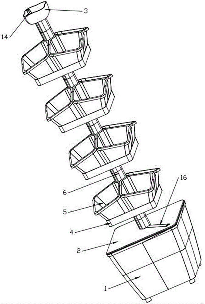 Upright automatic irrigation garden