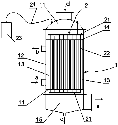 Condensation heat exchanger for treating waste gas high in moisture content and intensified heat exchanger method