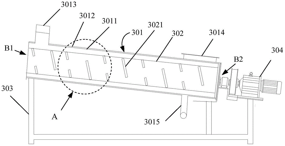 Shaftless spiral horizontal-type continuous separation treatment system of aluminum-plastic compound package material