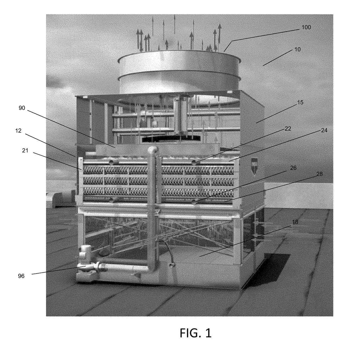 Multi-cross sectional fluid path condenser