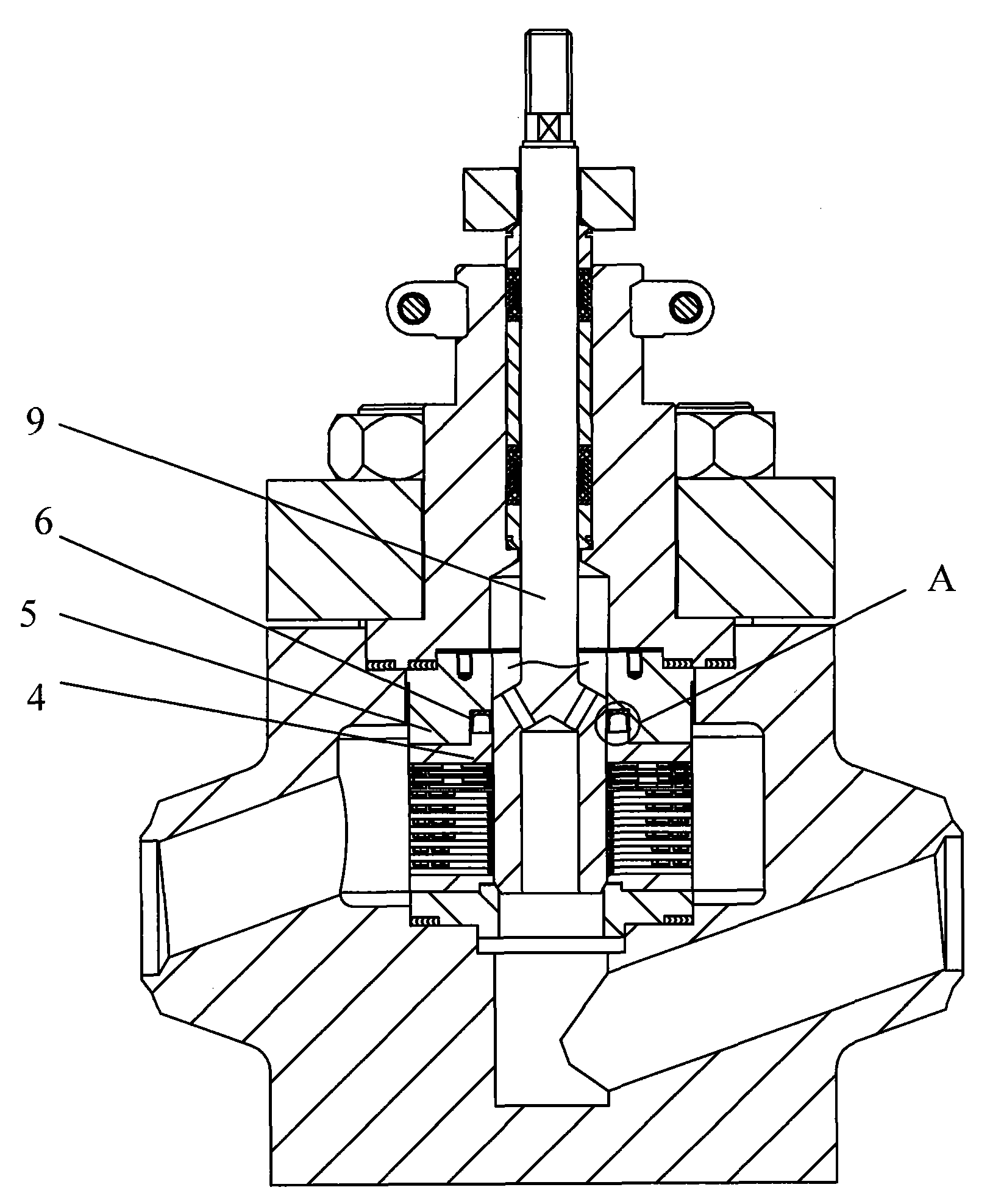 Self-seal hard dual-valve seat of balance-type valve core