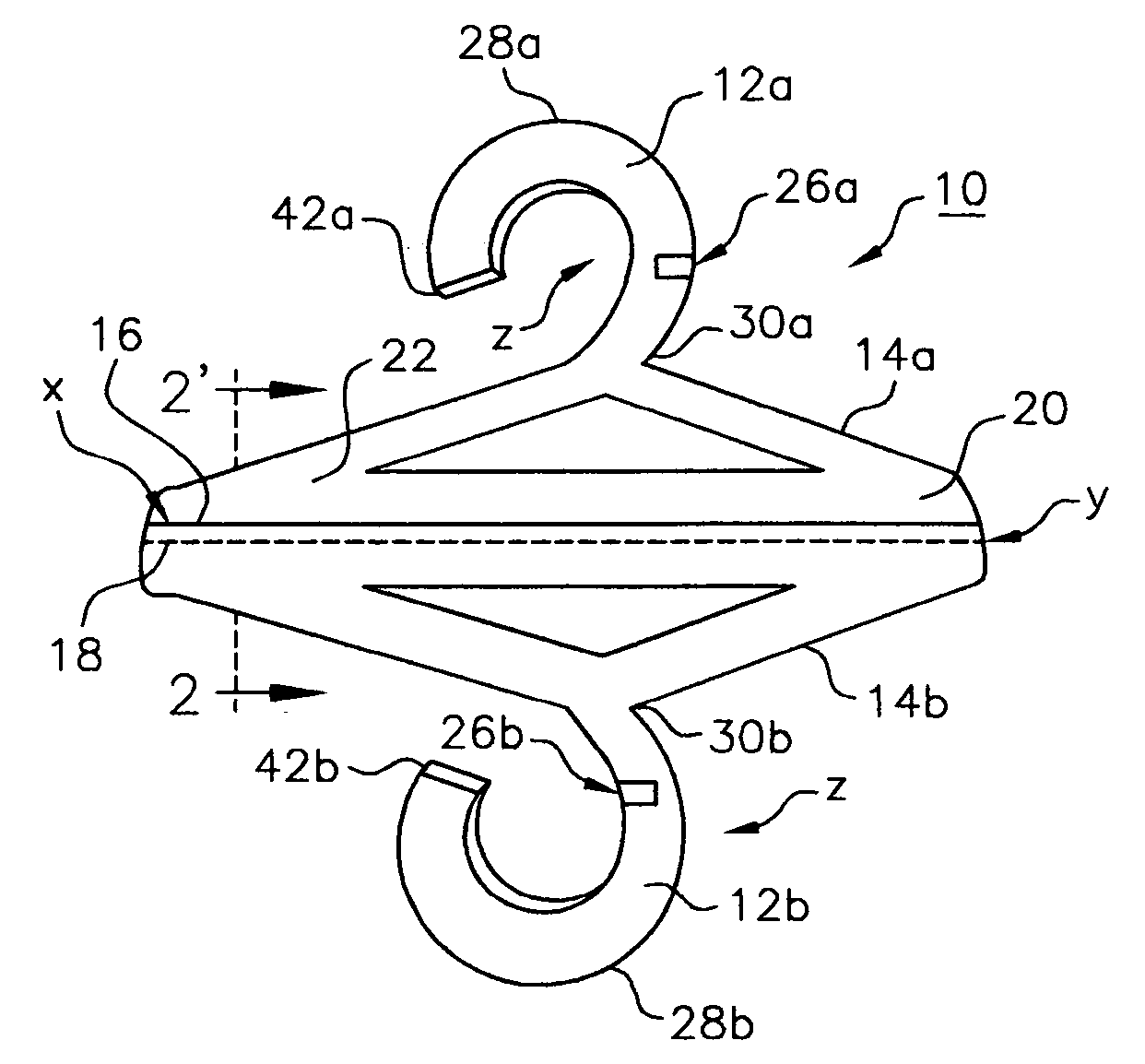 Corrugated clothes hanger structure